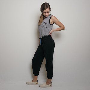 Calvin Klein XS Black Logo 7/8 Cinched Sweatpants